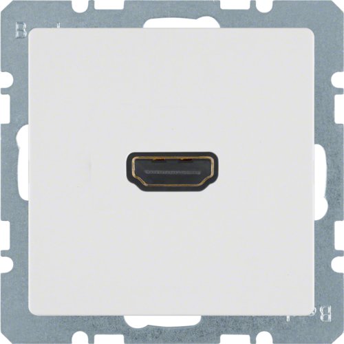 HDMI-розетка, підключення сзаду під кутом 90град., пол.білизна, Q.х
