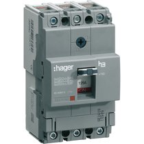 Автоматичний вимикач x160, In=125А, 3п, 18kA, Тфікс./Мфікс. HDA125L