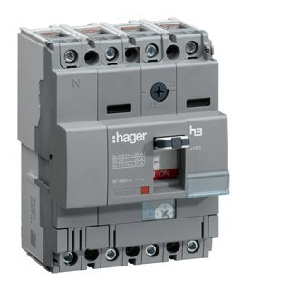 Автоматичний вимикач x160, In=160А, 4п, 25kA, Трег./Мфікс. HHA161H