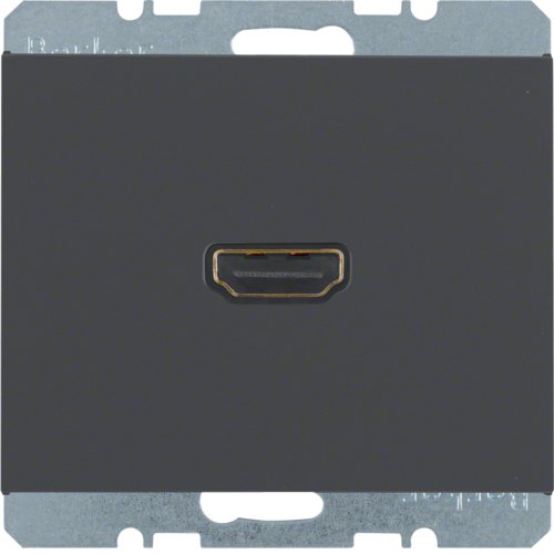 HDMI-розетка, підключення сзаду під кутом 90град., антрацит, K.1 3315437006