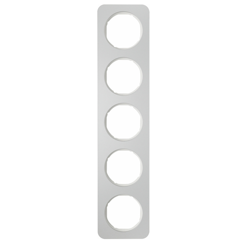 Рамка 5Х алюміній/пол.білизна, R.1 10152174