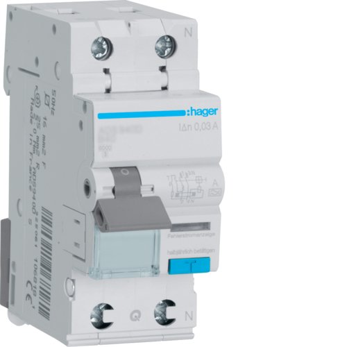 Дифавтомат 1P+N, 25A, B, 30mA, 6kA, A, ADS925D QuickConnect