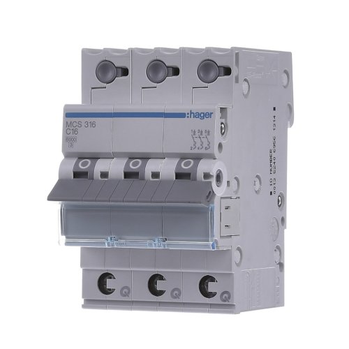 Автоматический выключатель 3P, In=20A, «C», 6kA, 3м., QC MCS320