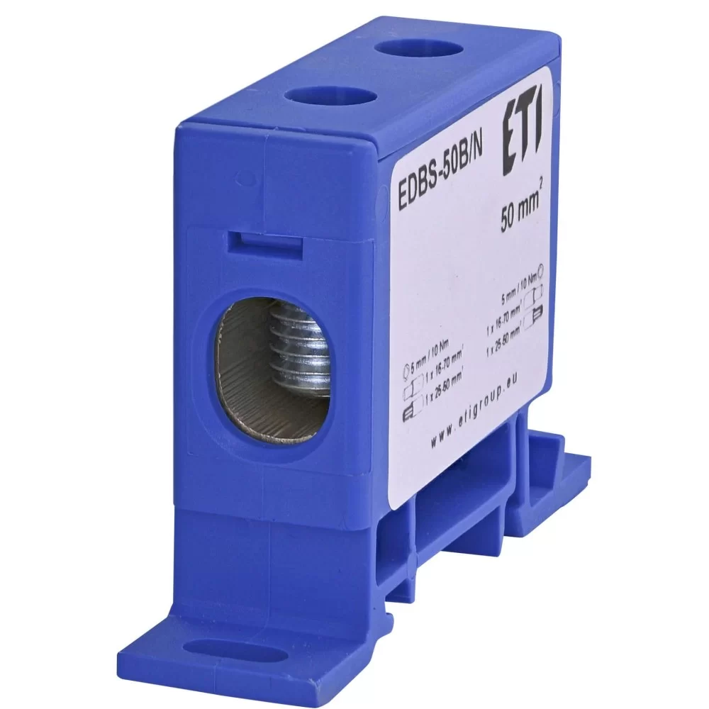 Розподільчий блок ETI 001102420 EDBS-50B/N (150А 16-70мм²)