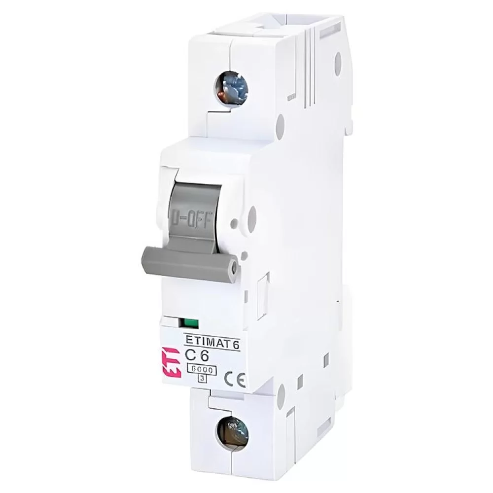 Automatic circuit breaker ETI ETIMAT 6 1 P 6A Type C (2141512)