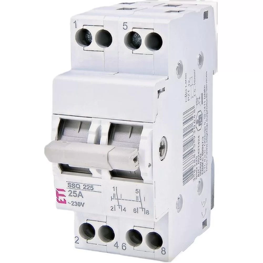 Перемикач навантаження ETI SSQ 225 1-0-2 2p 25A (2421424)