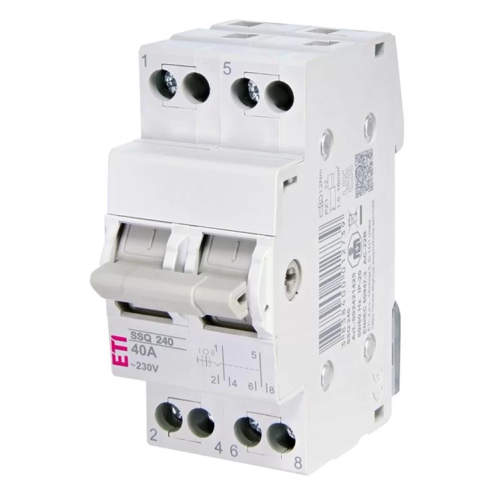 Перемикач навантаження ETI SSQ 240 1-0-2 2p 40A (2421425)
