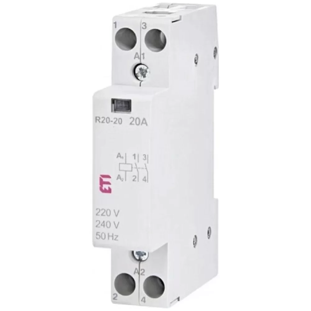 Контактор модульний ЕТІ R20-20 230V (2461210)