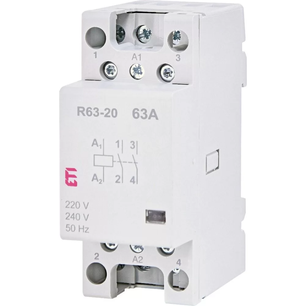 Модульний контактор ETI R 63-20 230V (2463482)