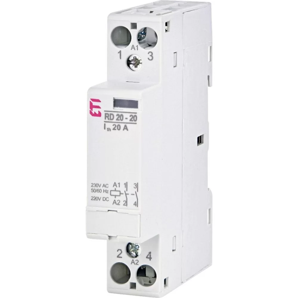 Контактор ETI RD 20-20 (24V AC/DC) (AC1) (2464005)
