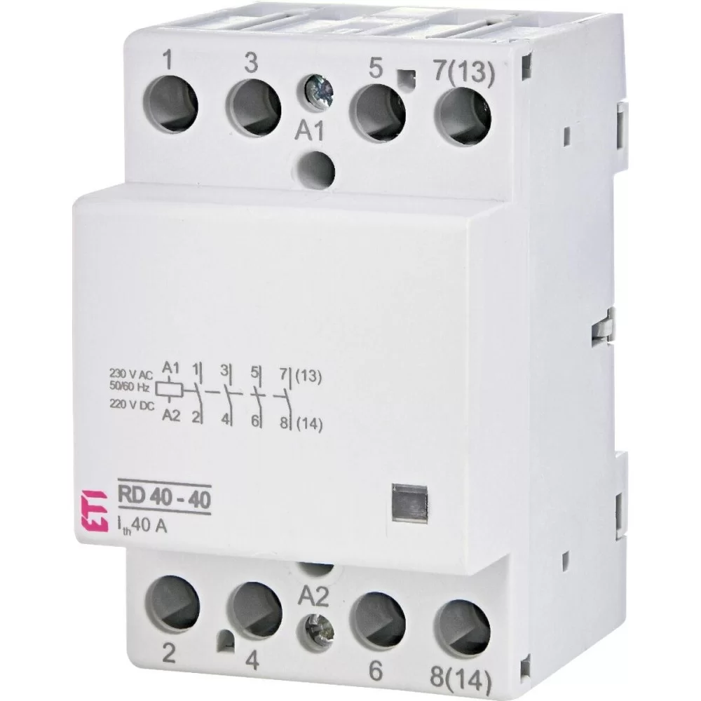 Контактор ETI RD 40-40 (24V AC/DC) (AC1) (2464019)