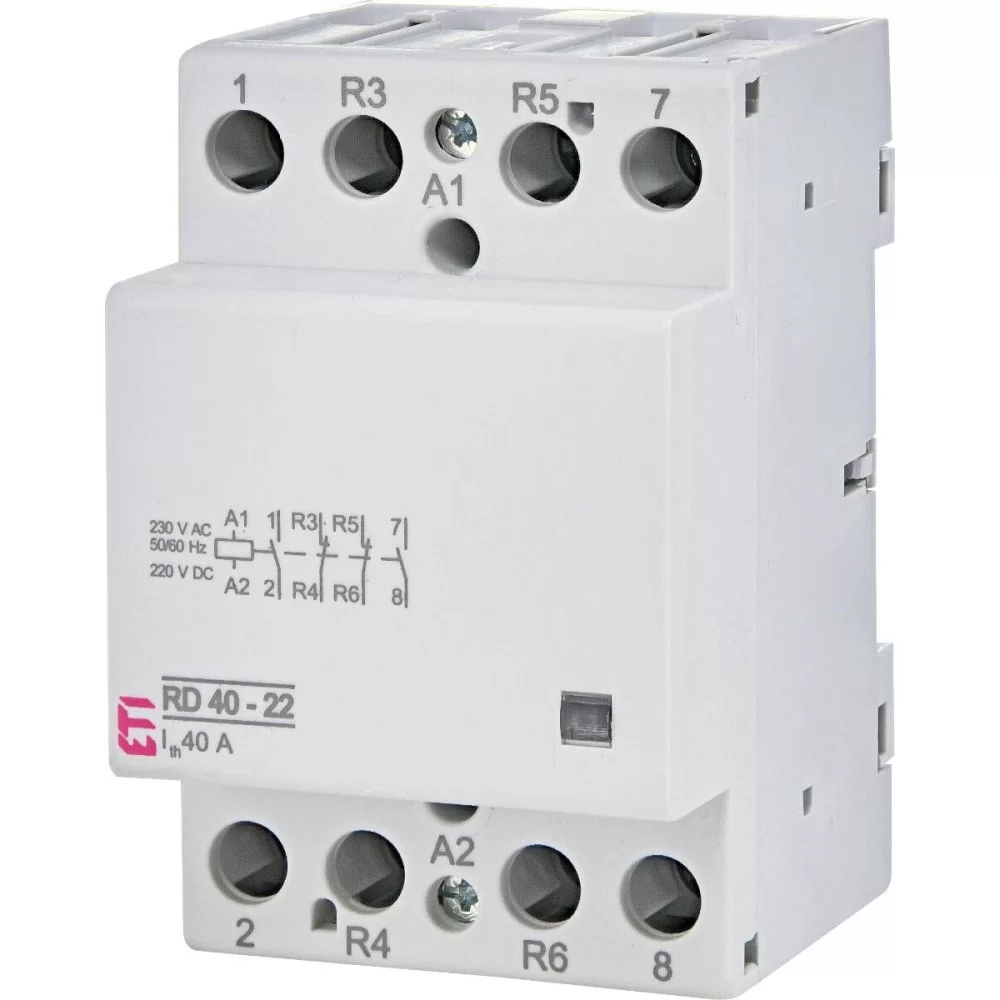 Контактор ETI RD 40-22 (230V AC/DC) (AC1) (2464022)