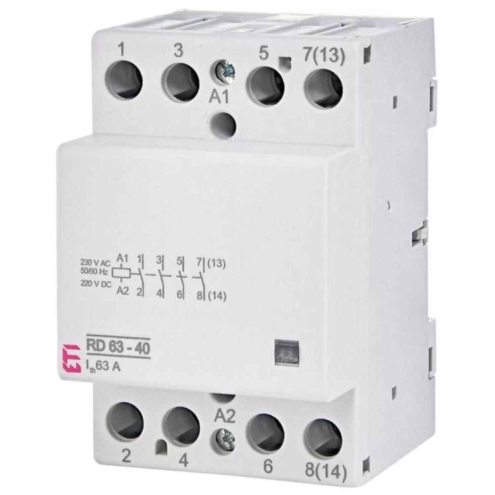 Контактор ETI RD 63-40 (230V AC/DC) (AC1) (2464026)