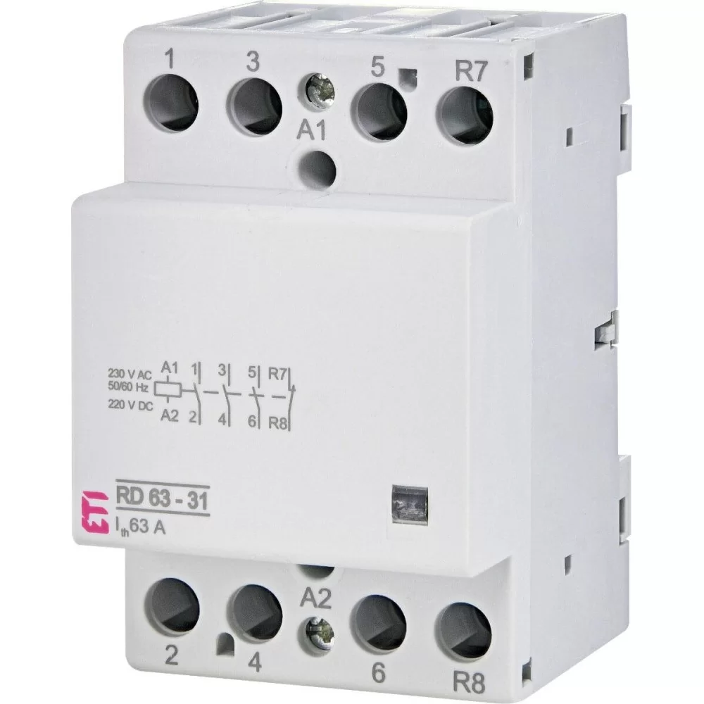 Контактор ETI RD 63-31 (230V AC/DC) (AC1) (2464028)