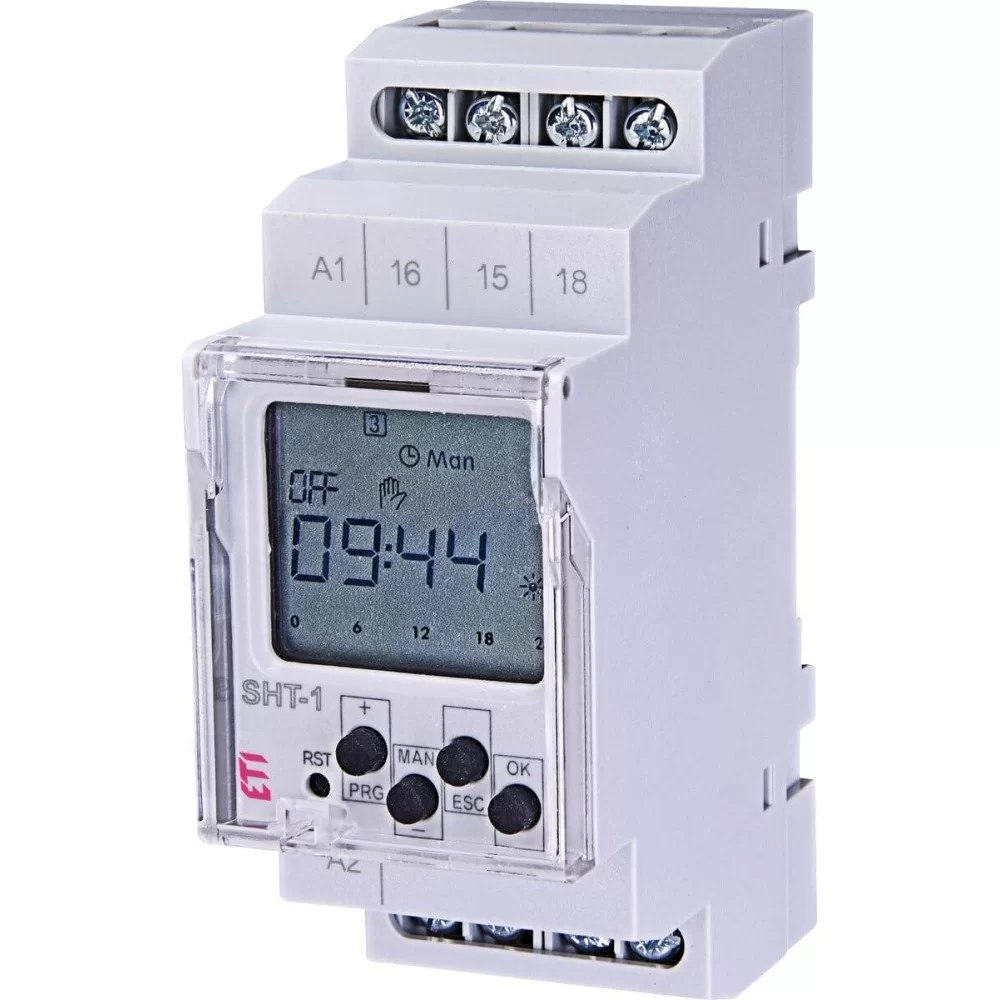 Цифровий таймер відключення ETI SHT-1 230V AC (1x16A AC1) (2470050)