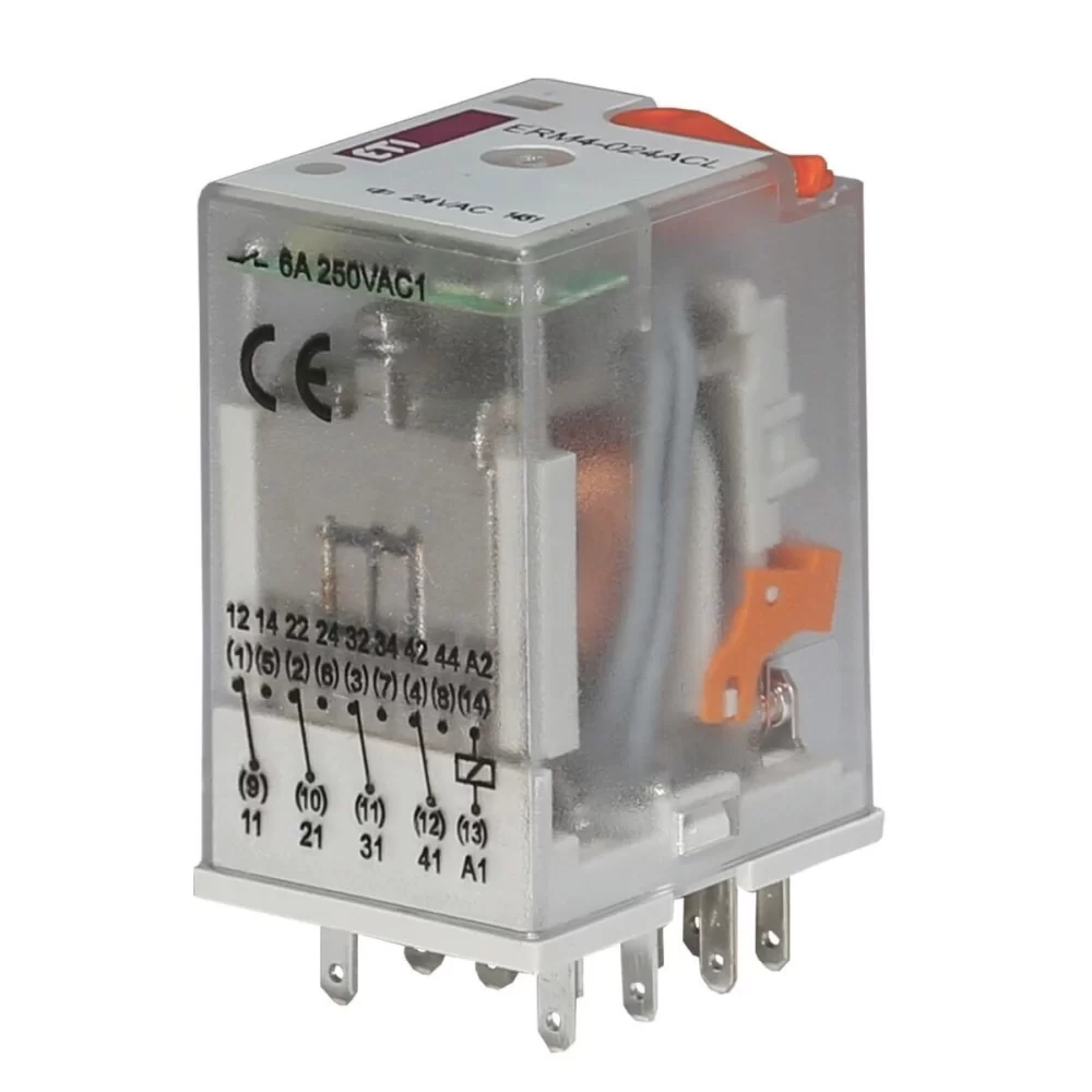Електромеханічне реле ETI ERM4-024ACL 4p (2473009)