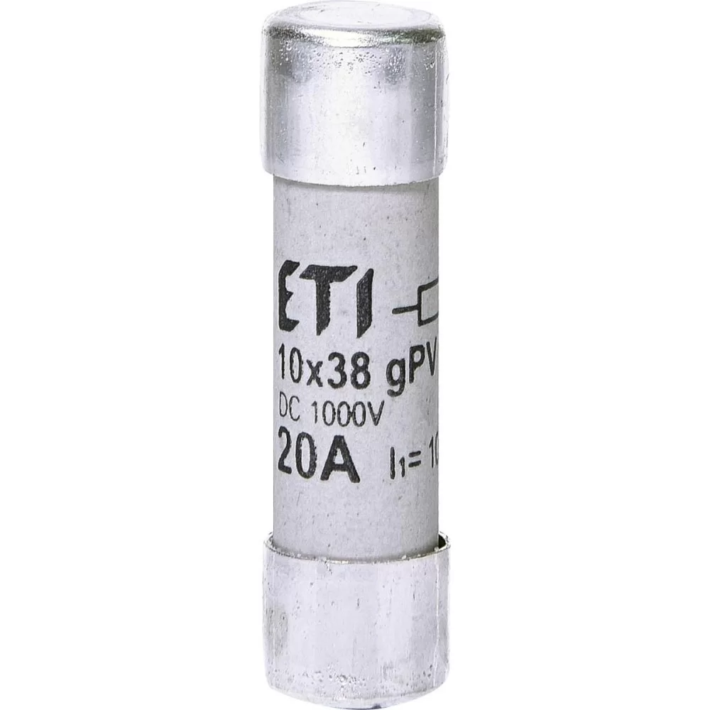 Запобіжник ETI CH 10x38 gPV 20A 1000V 10kA UL (2625108)