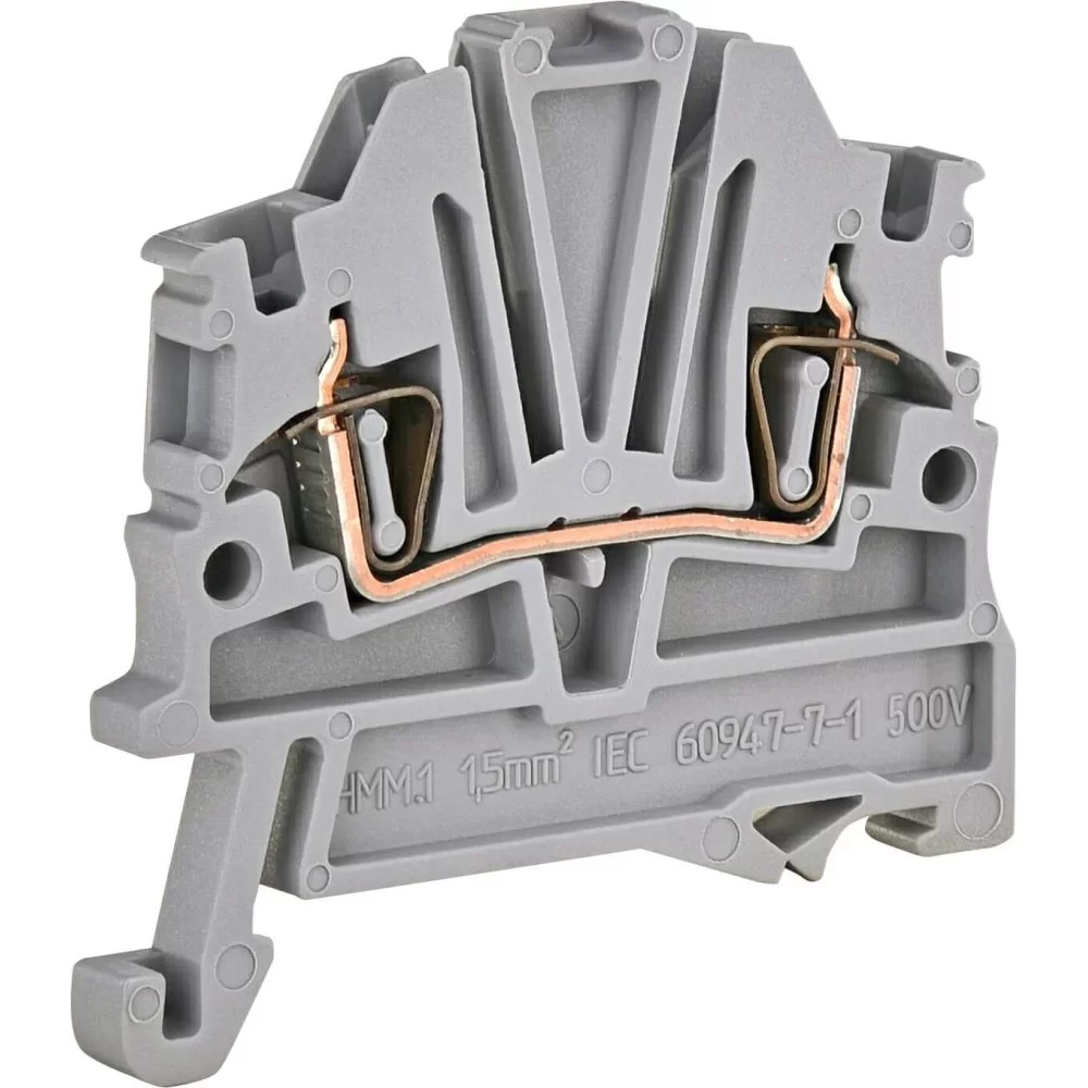 Пружинна клема ETI 003903130 ESP-HMM.1 (1.5мм² сіра)