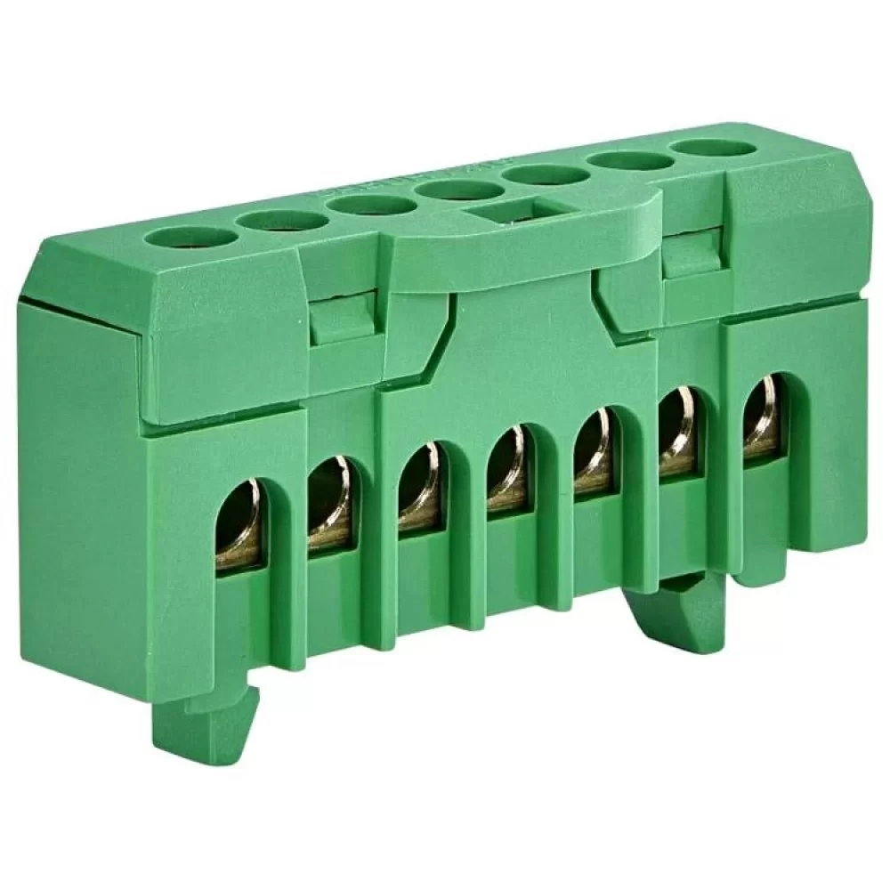 Клемник ETI 003903205 ESC-QBLOK7002 (зелений 10/16мм² 7 підключень)