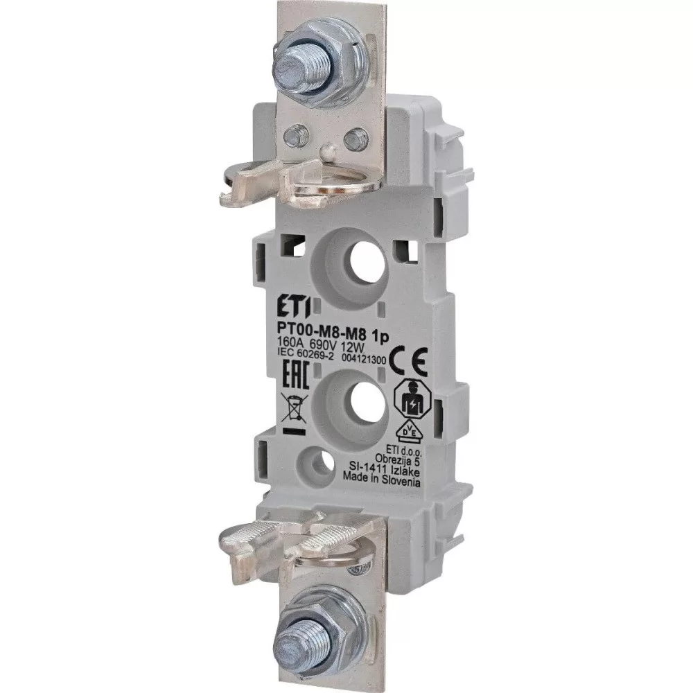 Тримач запобіжника ETI 004121300 PT 0 1p 160A (M8-M8)
