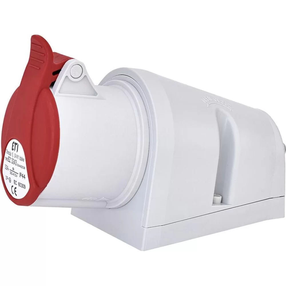 Настінний силовий роз єм ETI EZ-3243 IP44 (32A 400V 3P+PE) (4482038)
