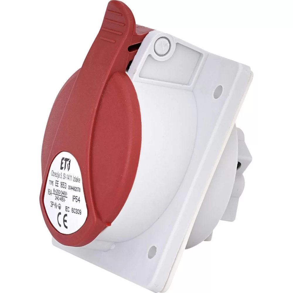 Вбудований силовий роз єм ETI EE-1653 IP54 (16A 400V 3P+N+PE) (4482078)
