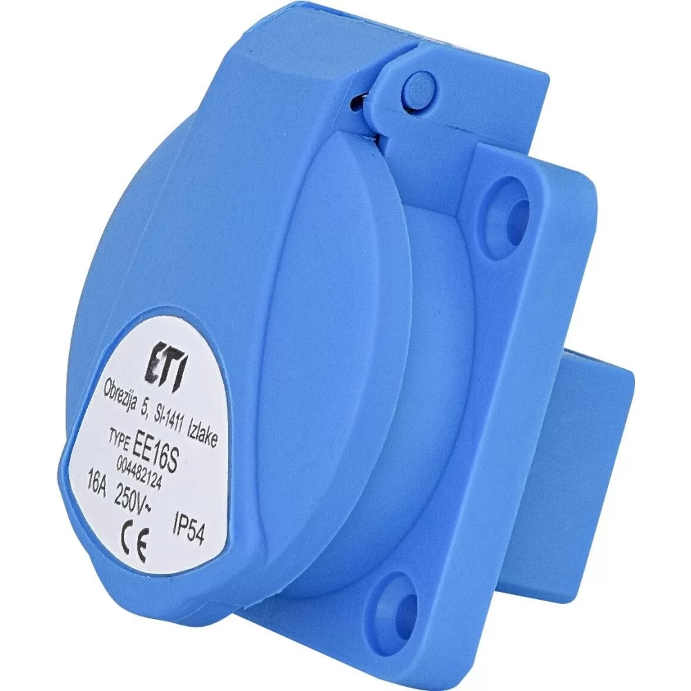 Вбудований силовий роз єм ETI 004482124 EE-16S IP54 (16A 250V Schuko)