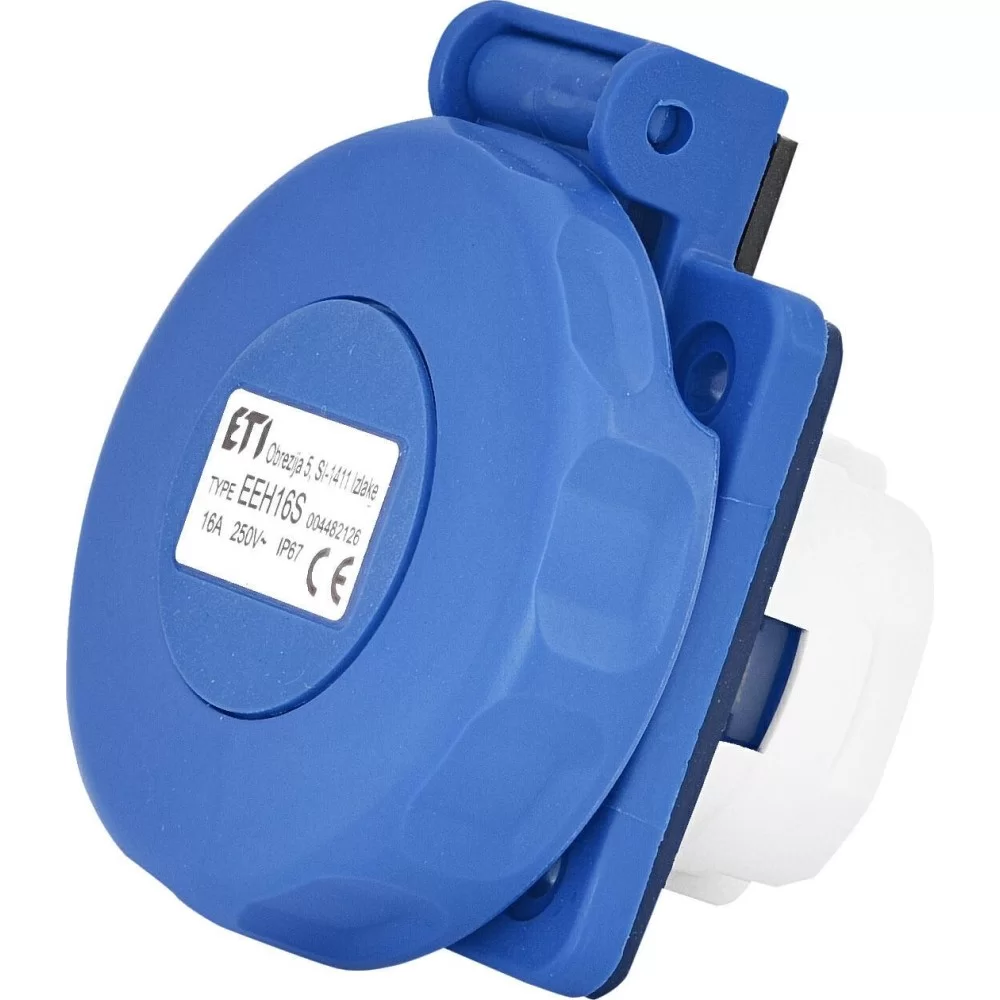 Вбудований силовий роз єм ETI EEH-16S IP67 (16A 250V Schuko) (4482126)