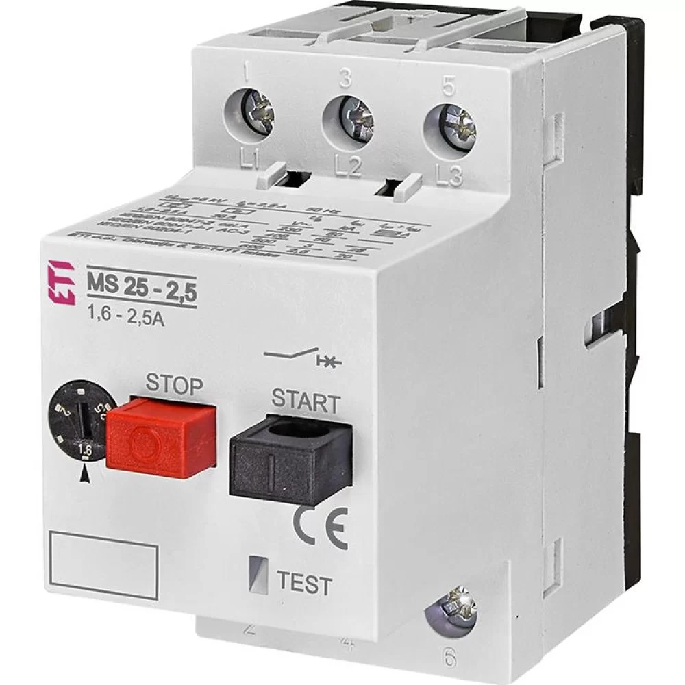 Автомат захисту двигуна ETI MS25-2,5 (4600070)