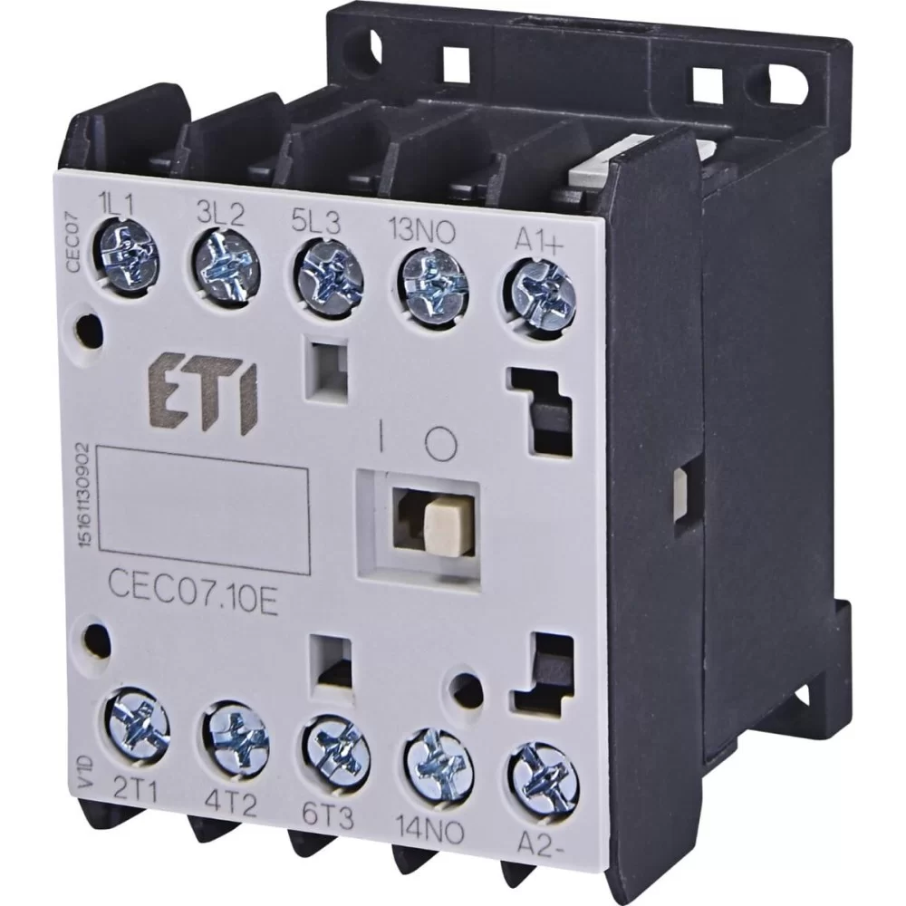 Мініатюрний контактор ETI CEC 07.10 24V AC (7A; 3kW; AC3) (4641050)