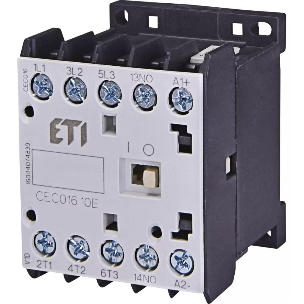 Мініатюрний контактор ETI CEC 16.01-230V-50/60Hz (16A; 7.5kW; AC3) (4641096)