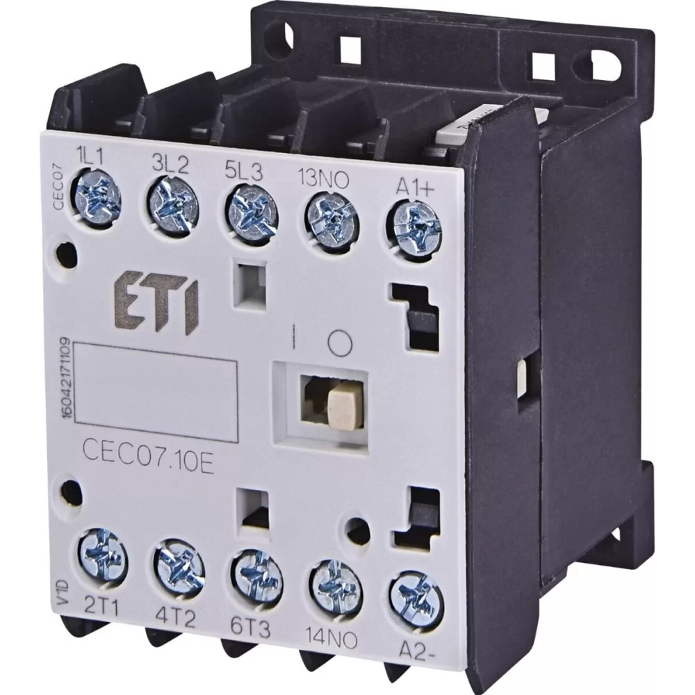 Міні контактор ETI CEC 09.10-24V DC (9A; 4kW; AC3) (4641102)