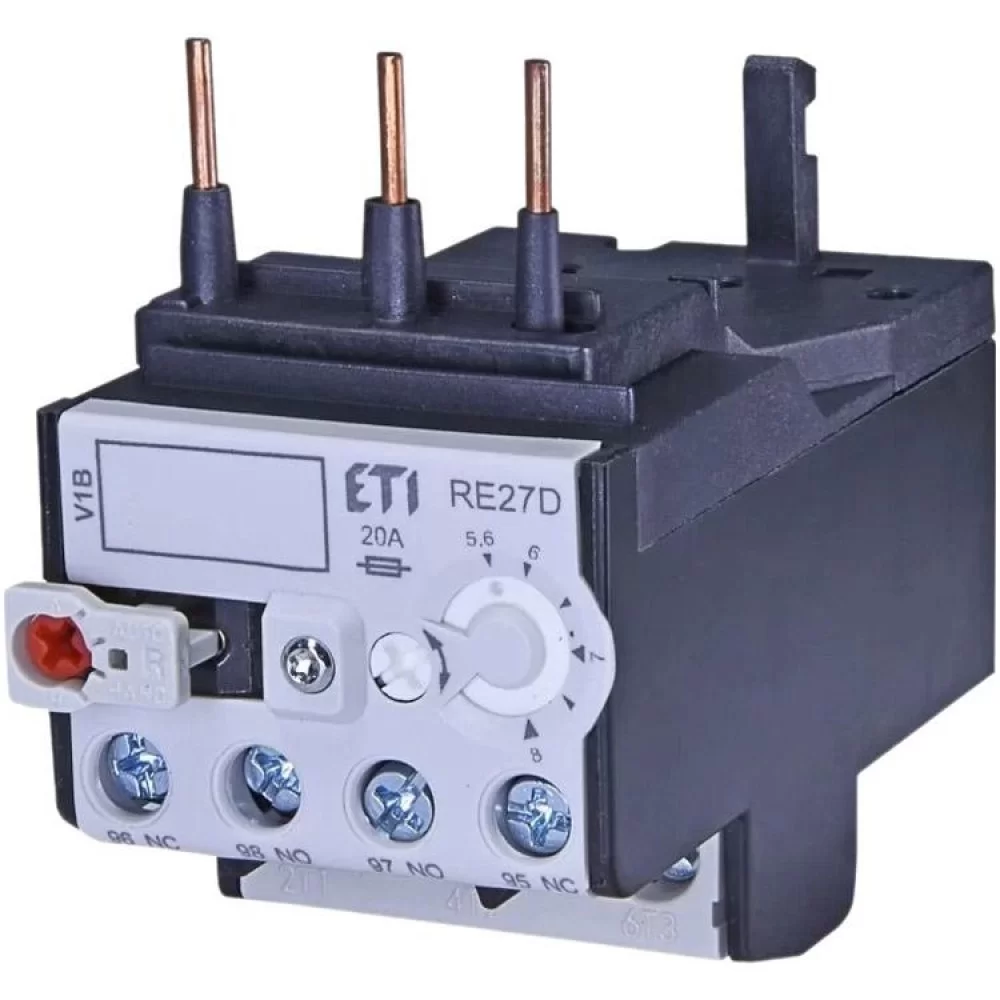 Теплове реле ETI RE 27D-8.0 (5.6-8A) для CEM9...CEM25 (4642408)