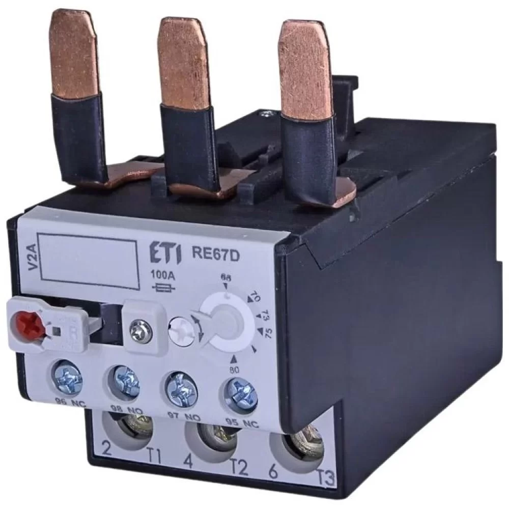 Теплове реле ETI RE 67.2D-80 (63-80A) для CEM50 - CEM80 (4644420)
