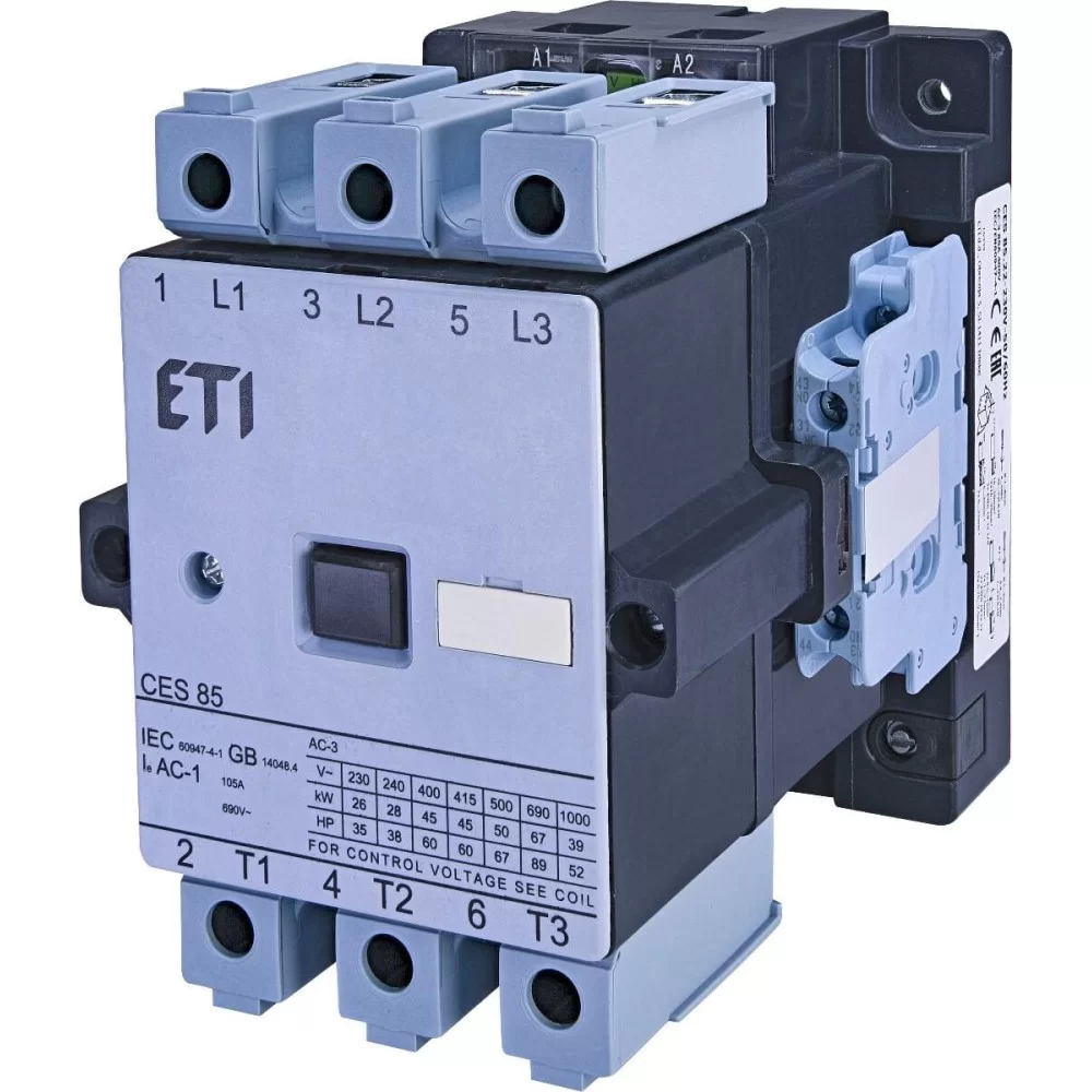 Контактор ETI CES 85.22 (45 kW) 230V AC (4646565)