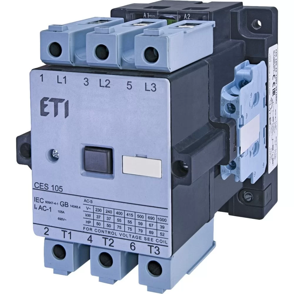 Контактор ETI CES 105.22 (55 kW) 230V AC (4646566)