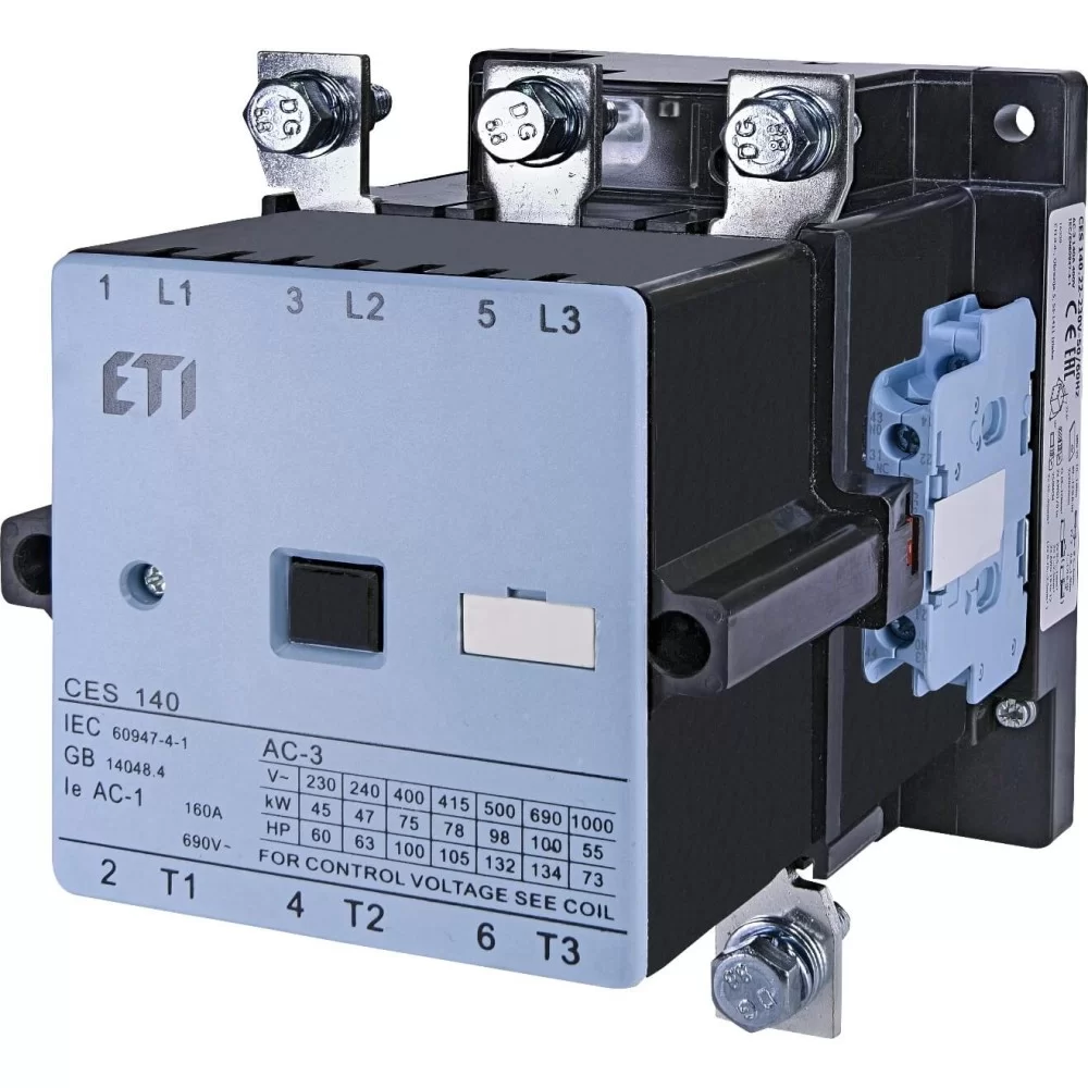 Контактор ETI CES 140.22 (75 kW) 230V AC (4646568)