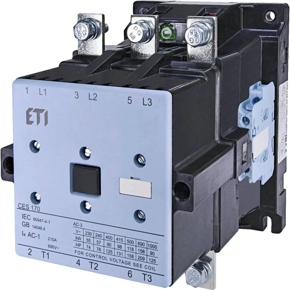 Контактор ETI CES 170.22 (90 kW) 230V AC (4646569)