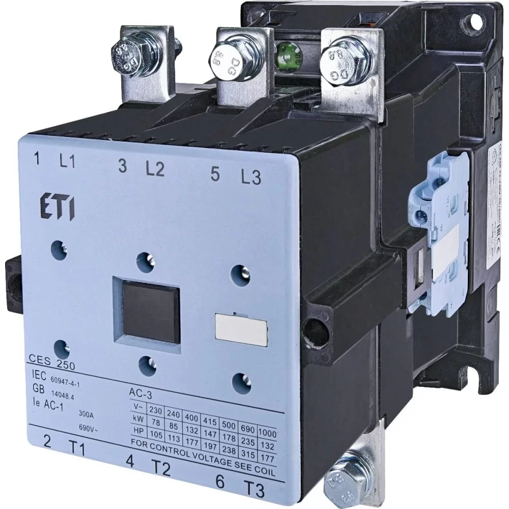Контактор ETI CES 250.22 (132 kW) 230V AC (4646571)