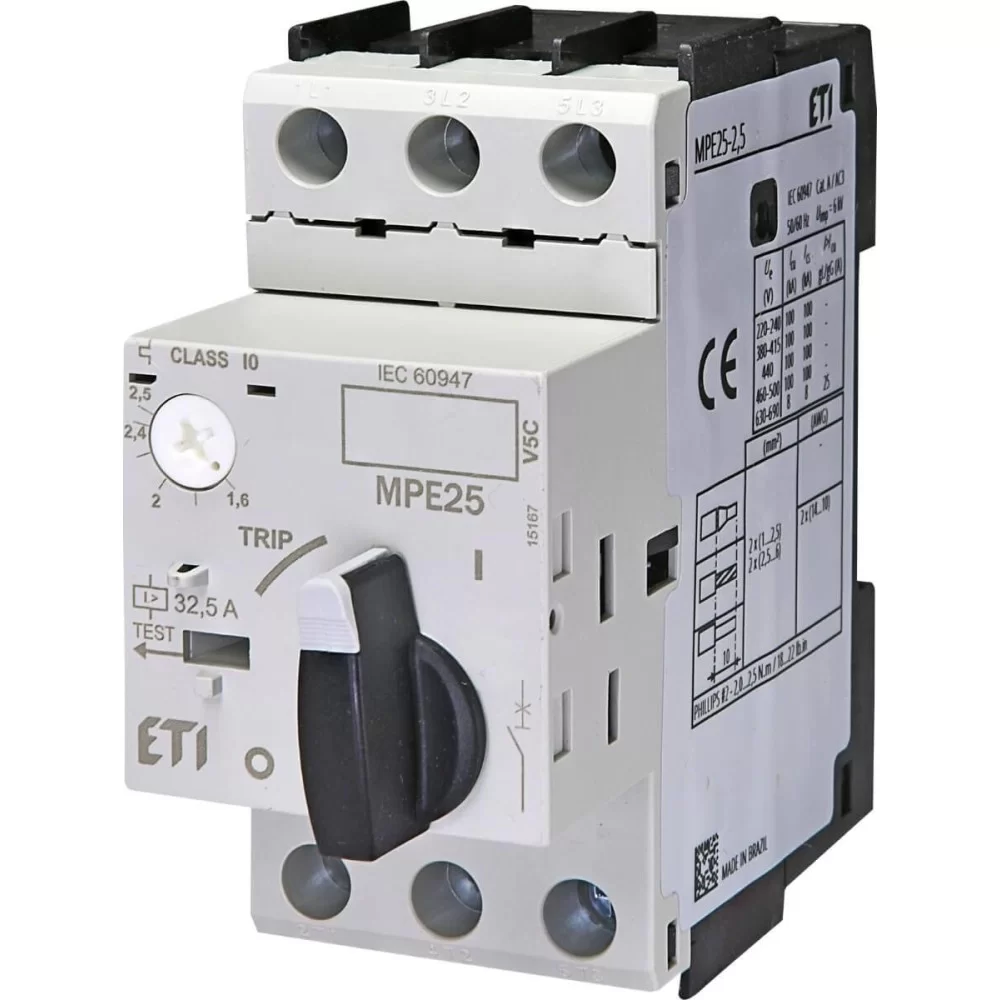 Автомат захисту двигуна ETI MPE25-2.5 (4648007)