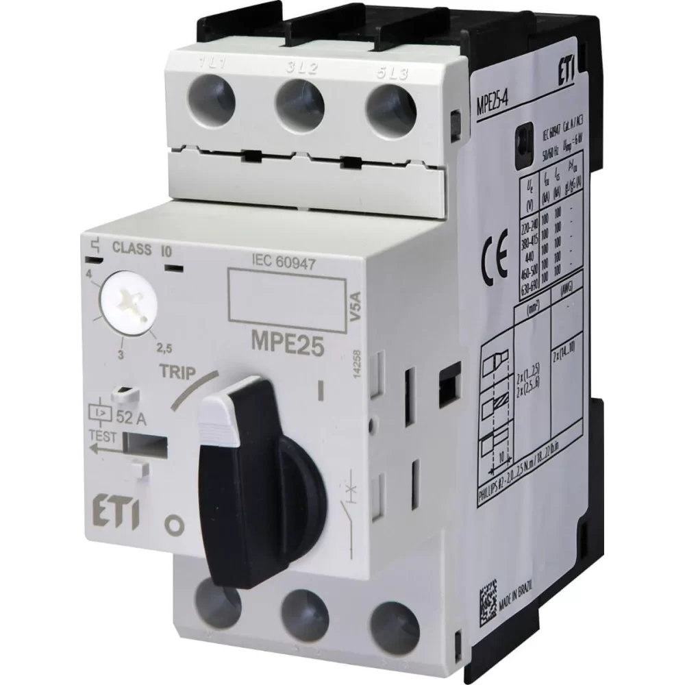 Автомат захисту двигуна ETI MPE25-4.0 (4648008)