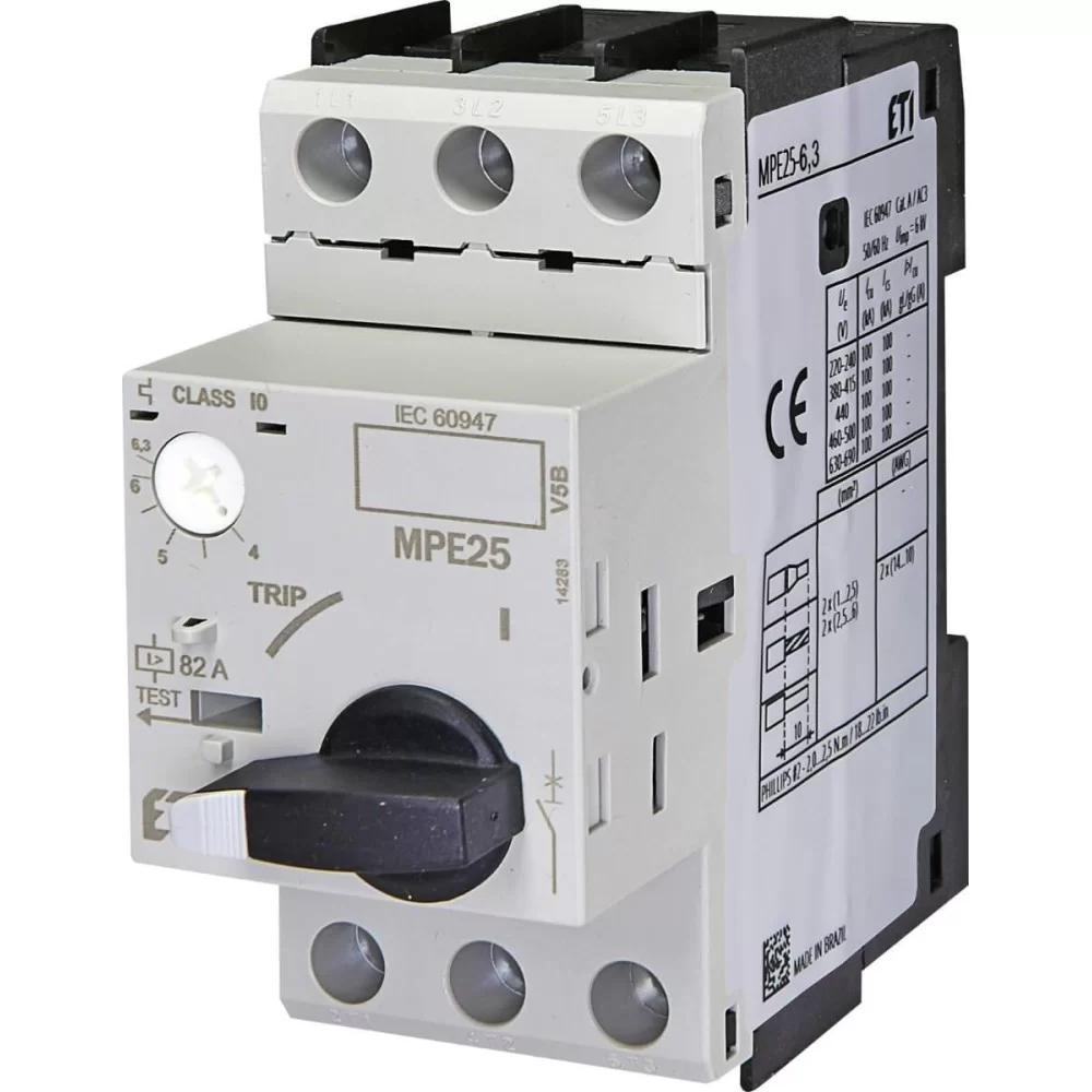 Автомат захисту двигуна ETI MPE25-6.3 (4648009)