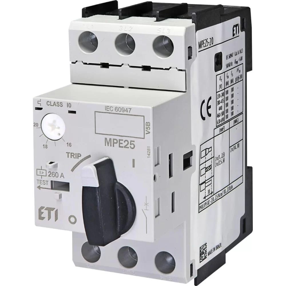 Автомат захисту двигуна ETI MPE25-20 (4648012)