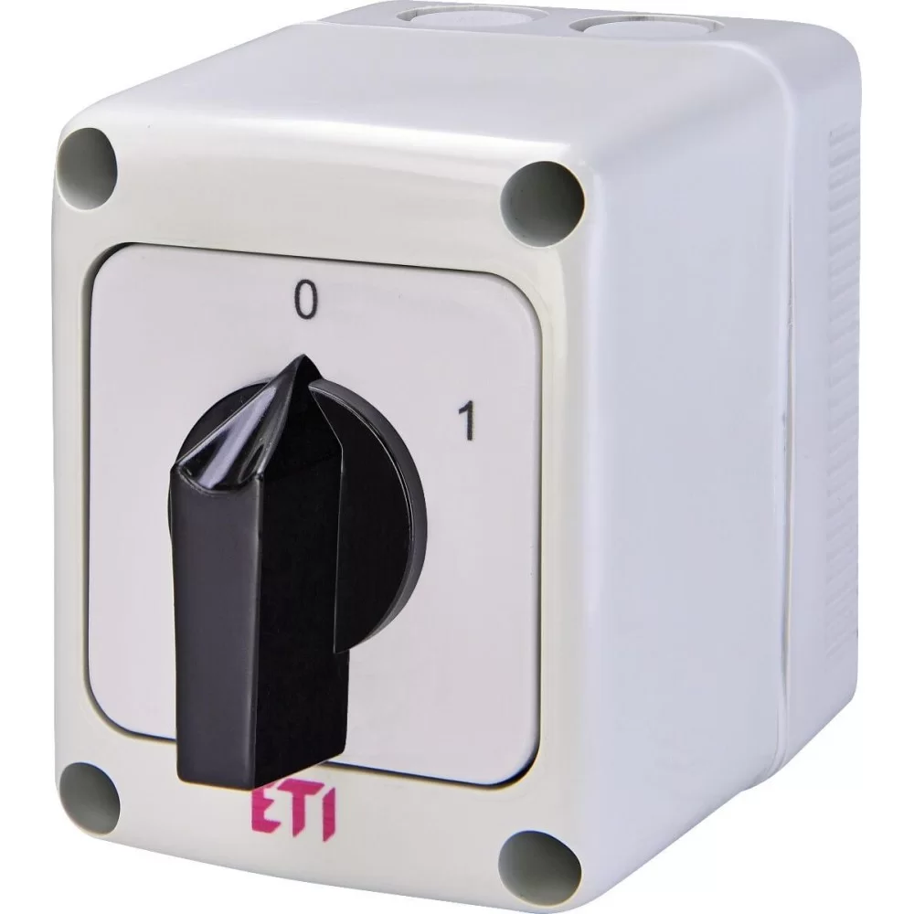 Кулачковий перемикач в корпусі ETI CS 25 90 PN (1p «0-1» IP65 25A) (4773155)