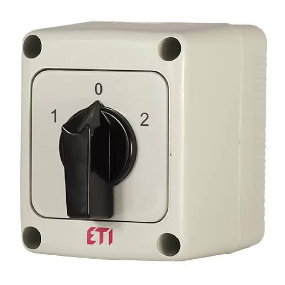Кулачковий перемикач в корпусі ETI CS 25 53 PN (3p «1-0-2» IP65 25A) (4773197)
