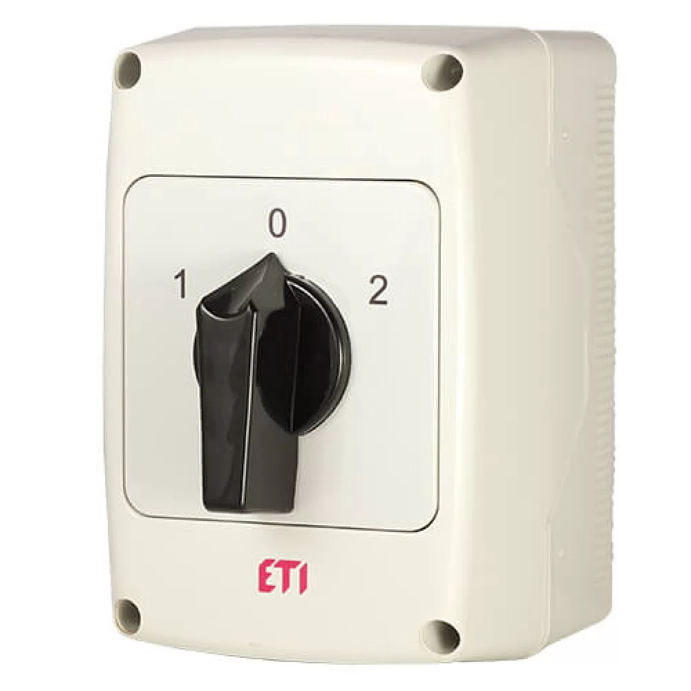 Кулачковий перемикач в корпусі ETI CS 32 53 PNG (3p «1-0-2» IP65 32A) (4773198)