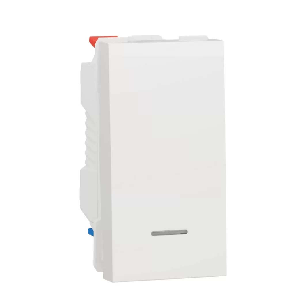 Одноклавішний перемикач Schneider Electric NU310318S с нейтралью 10А 1М (білий)