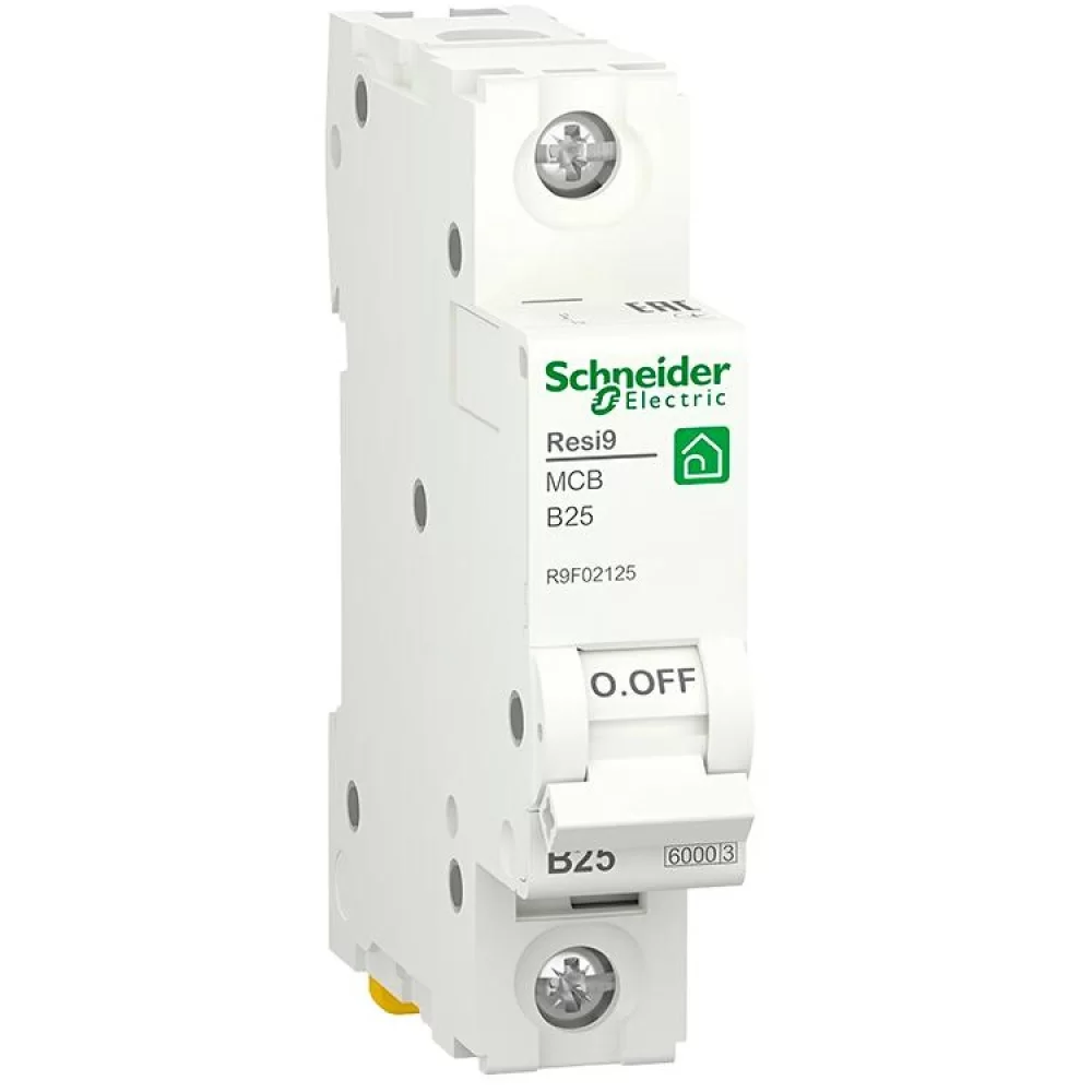 Автоматичний вимикач Schneider Electric RESI9 6кА 1P 25A B (R9F02125)