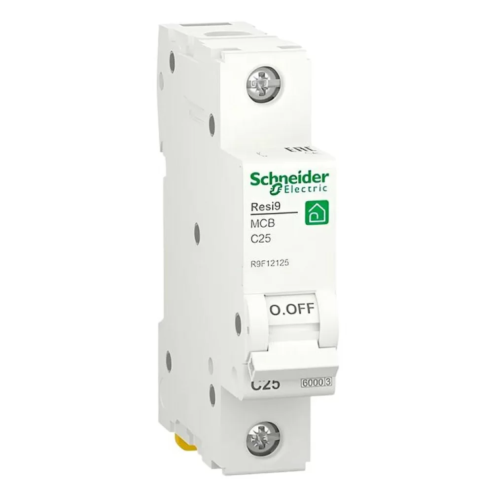 Автоматичний вимикач Schneider Electric RESI9 6кА 1P 25A C (R9F12125)