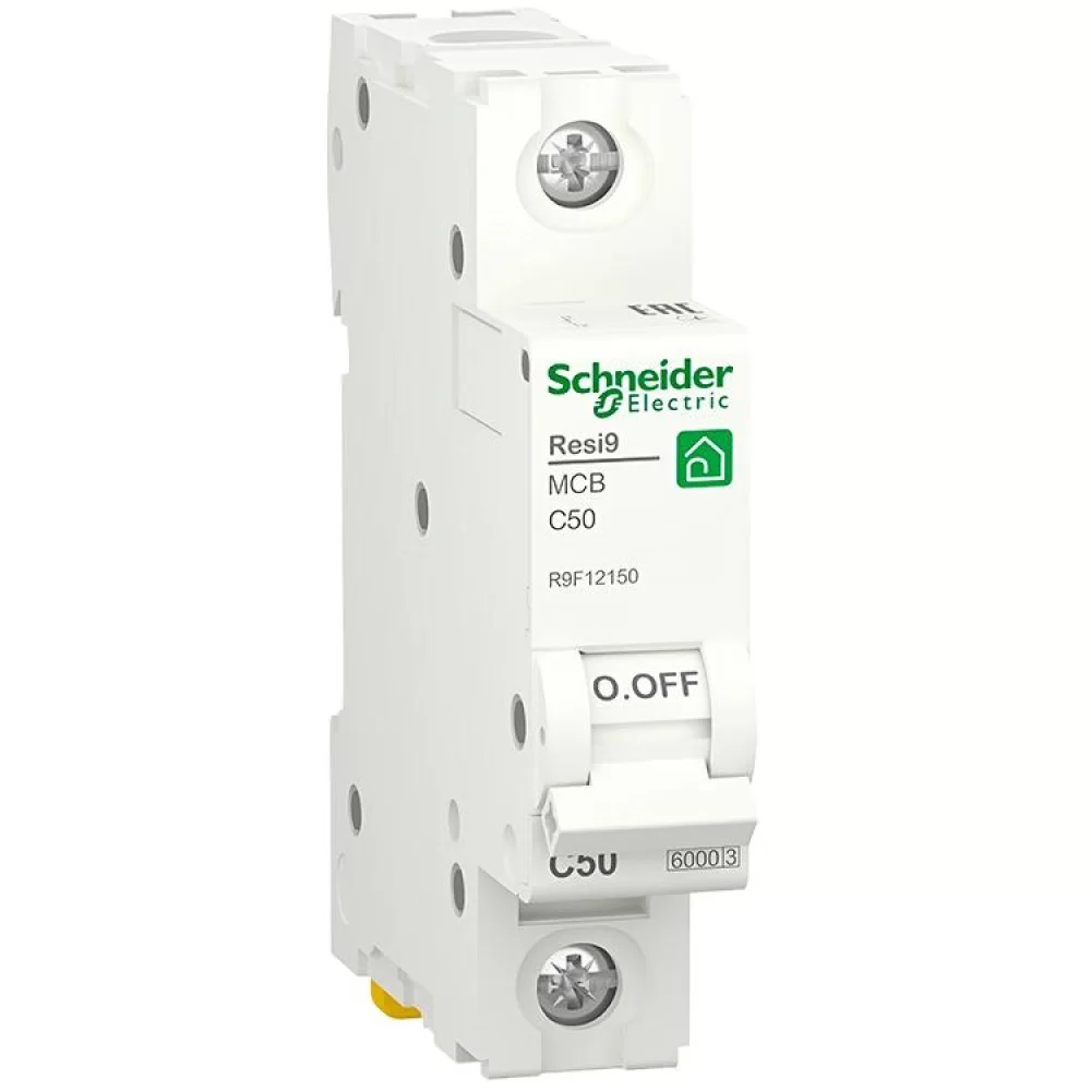 Автоматичний вимикач Schneider Electric RESI9 6кА 1P 50A C (R9F12150)
